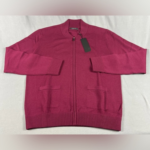 Greyson Sweater Sagaponack Full Zip Large Hawkeye Wool